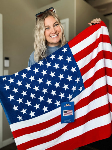 American Flag Beach Towel