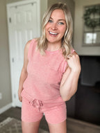 Waffle Tank Top Set
