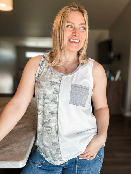 Cadet Camo Contrast Tank