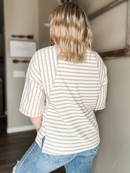 PREORDER Mabel Textured Stripe Tee