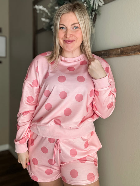 PREORDER Dotty Darling Short & Pullover Set