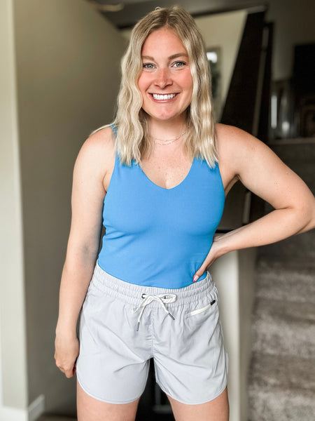 Saydee Lined Woven Shorts - Grey