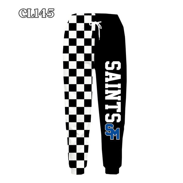 PREORDER Spiritwear Checkered Split Leg Bottom - SAINTS