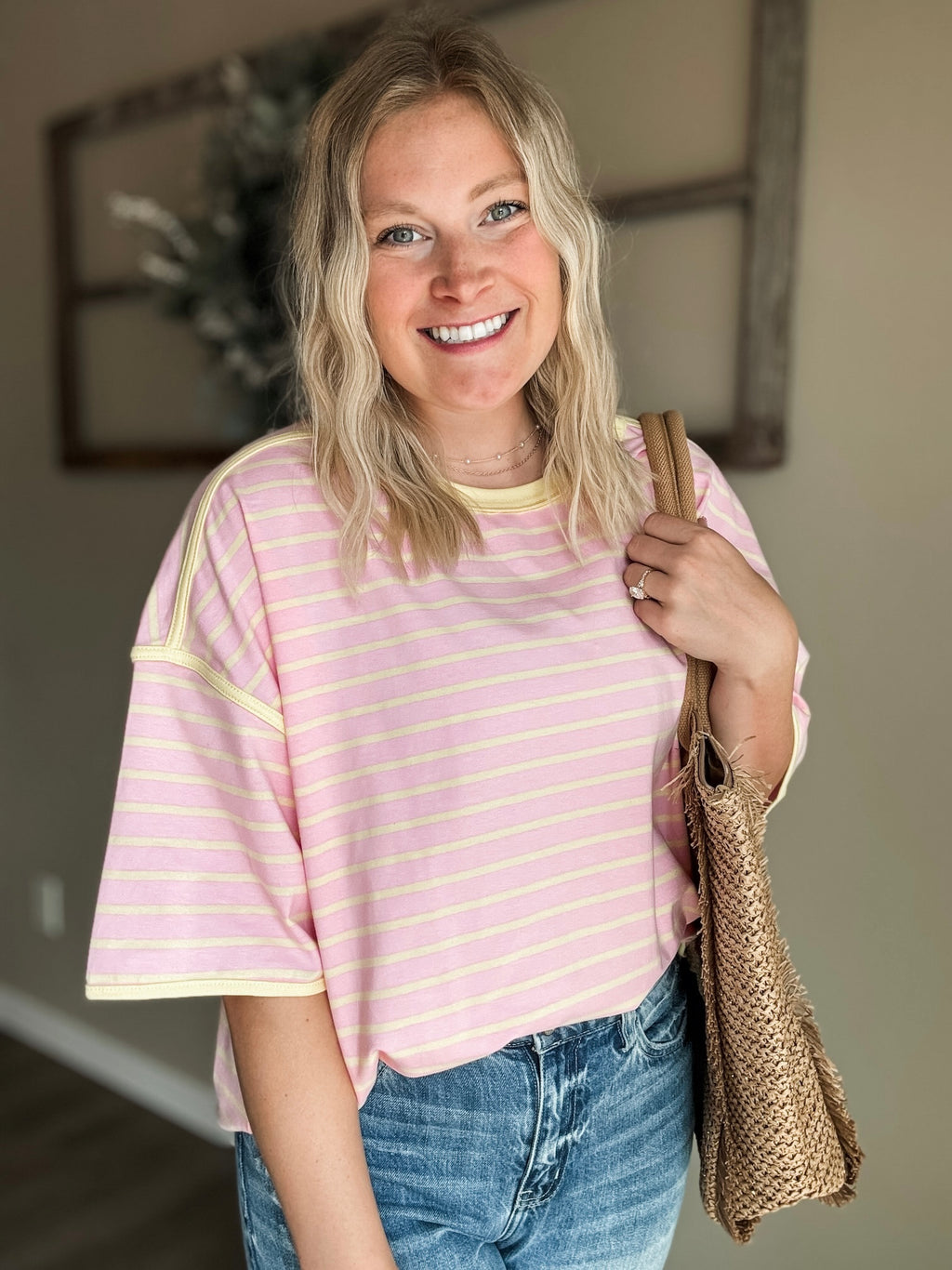 Islay Stripe Oversized Tee