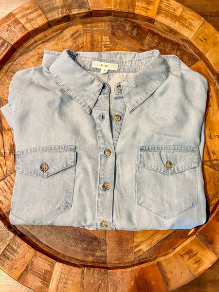 Shammy Chambray Top