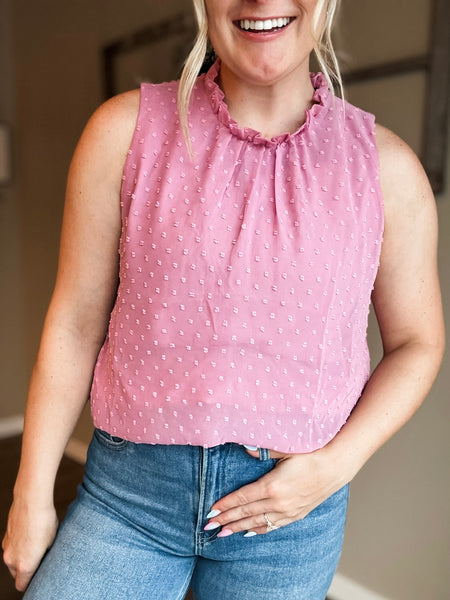 PREORDER Aubri Swiss Dot Tank