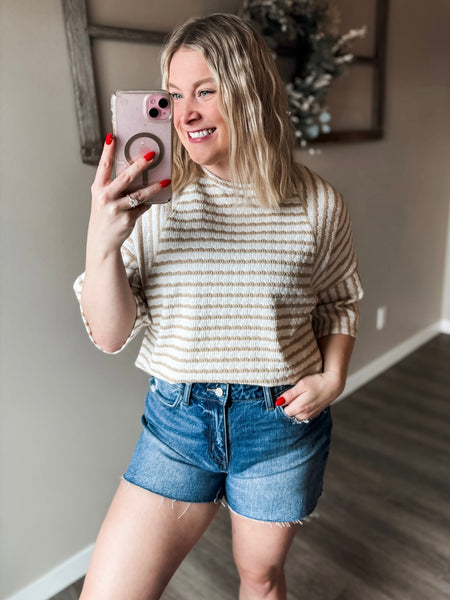 PREORDER Mabel Textured Stripe Tee