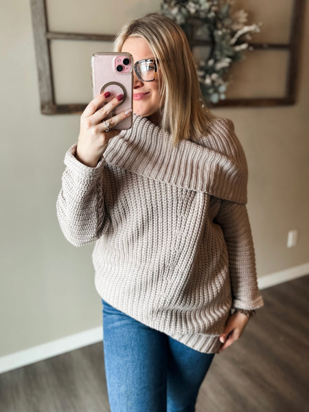 Andrea Foldover Sweater