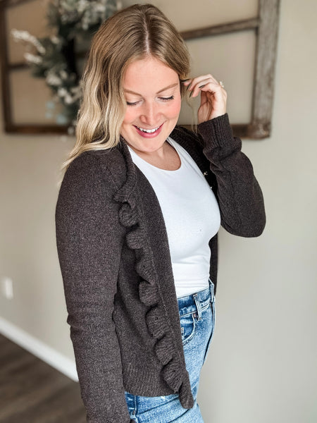 Riva Ruffle Cardigan