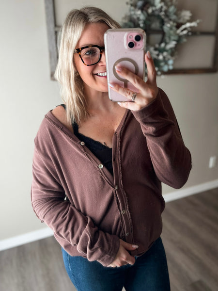 Brenna V Neck Cardigan
