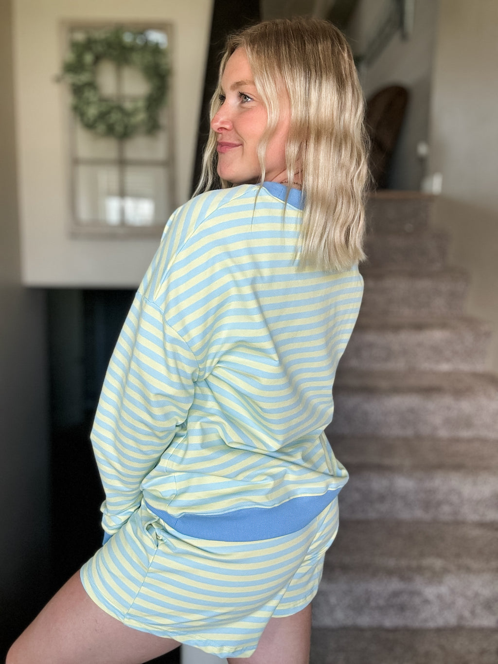 Tansy Stripe Lounge Set - SIZE MEDIUM