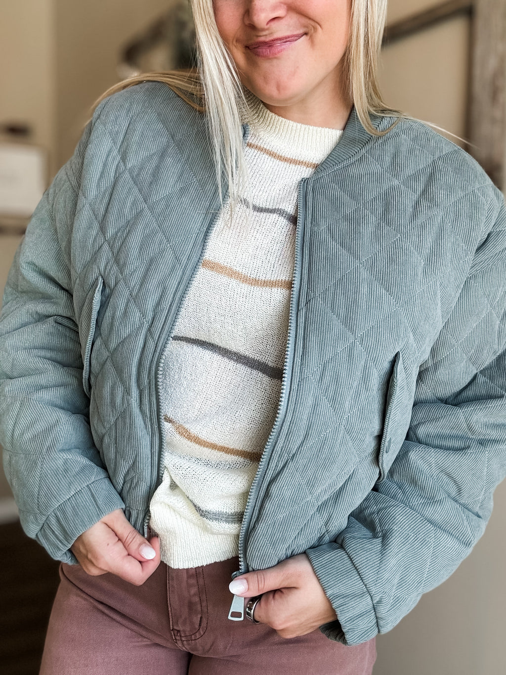 Vinny Corduroy Bomber Jacket