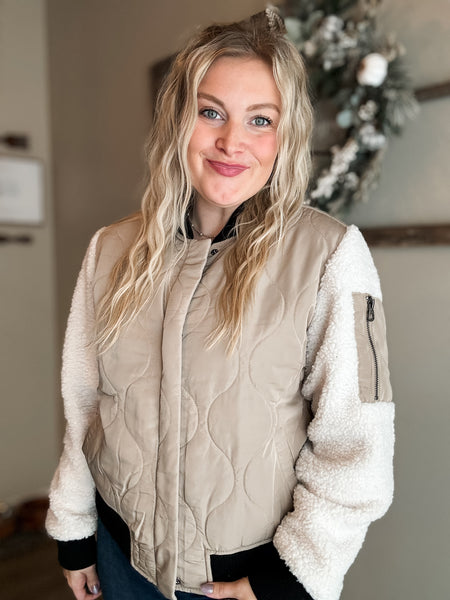 Aero Quilted Bomber Jacket