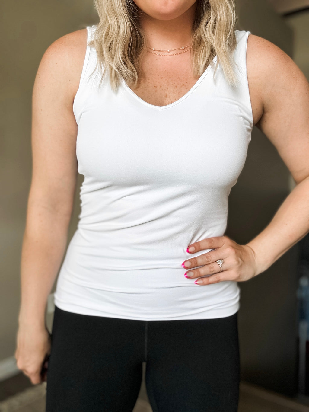 Nessie Nikibiki Reversible Tank - White