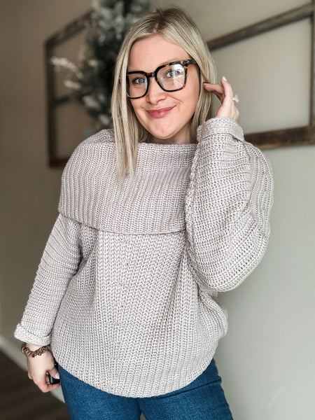 Andrea Foldover Sweater