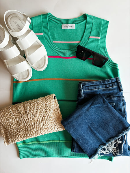 PREORDER Sorrento Stripe Sweater Tank