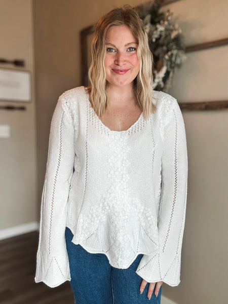 Fia Lace Trim Sweater