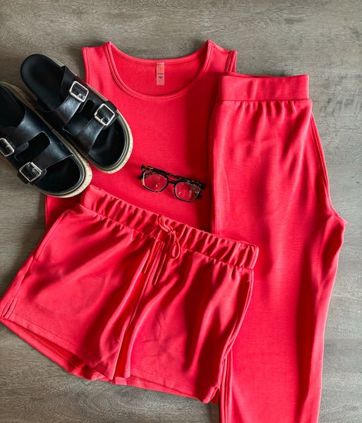 Laguna Cropped Pants - Brick
