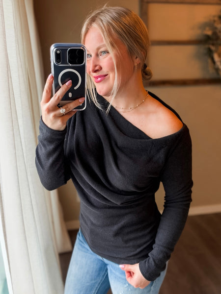 Zosia One Shoulder Knit Top