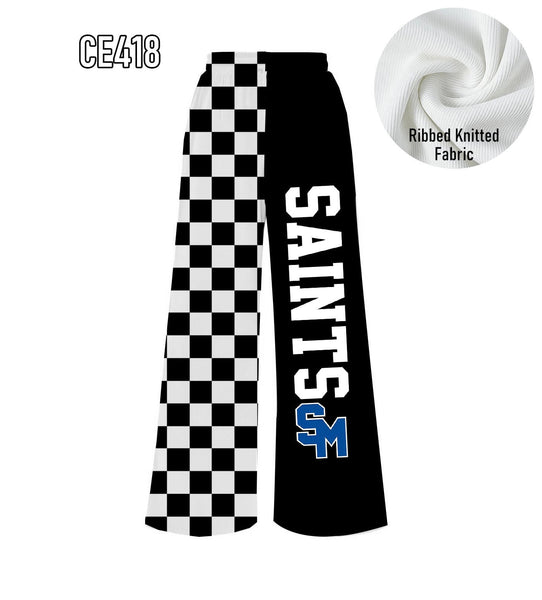 PREORDER Spiritwear Checkered Split Leg Bottom - SAINTS