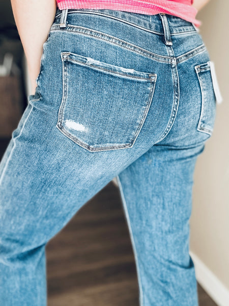 Andie High Rise Cuffed Jeans