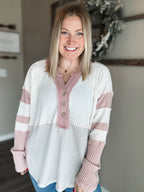 Effie Waffle Knit Top