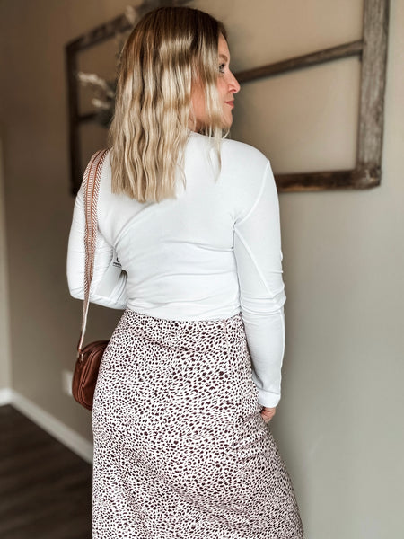 PREORDER Kassia Cheetah Lace Skirt