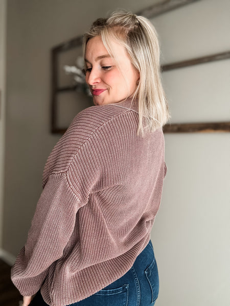 PREORDER Zoie Knit Collared Sweater