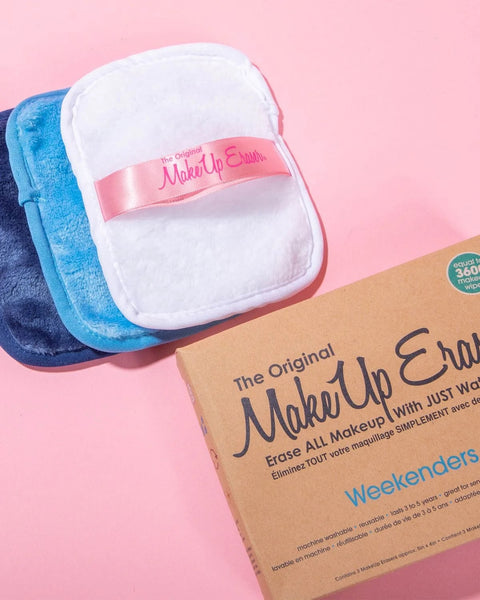 Weekenders Blue Makeup Easer 3-Day Set