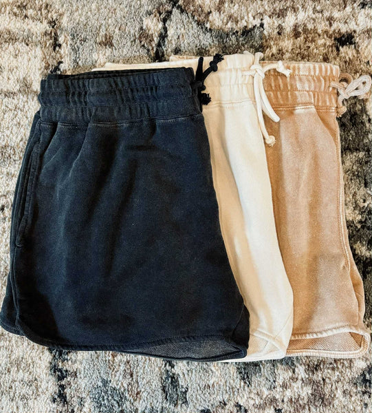 Laynee Drawstring Shorts - Black