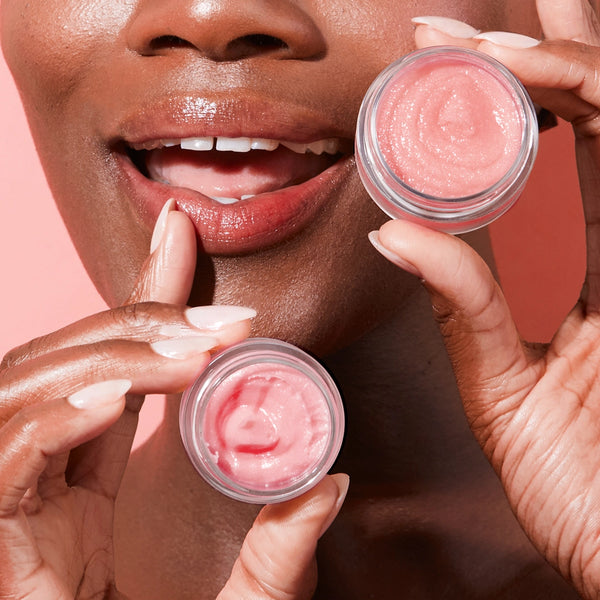 Lip Care Set + Lip Scrubber - Pink Champagne