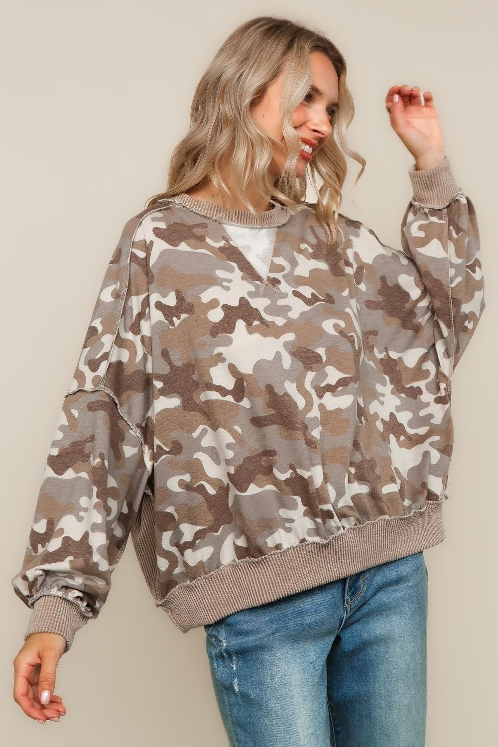 Ashlyn Camo Pullover