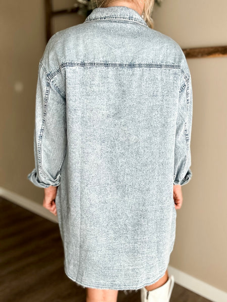 PREORDER Dakota Denim Shirt Dress