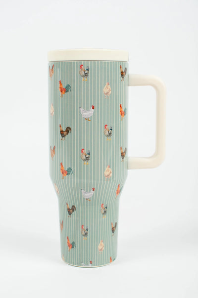 Chicken 40 Oz. Tumbler - Stripes