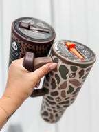 HydroJug 40 oz Traveler Tumbler - Brown Leopard