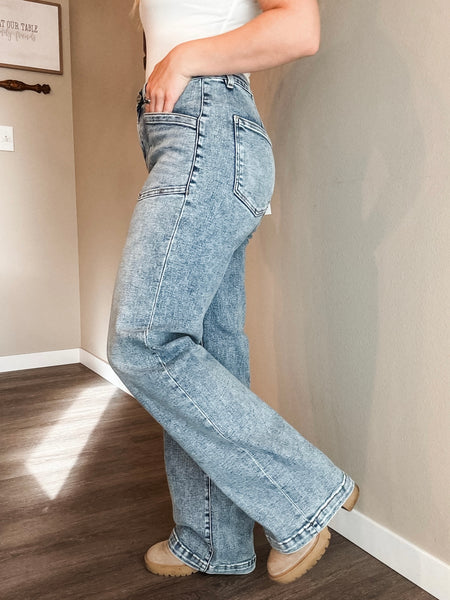 Frankie Slouchy Patch Pocket Jeans