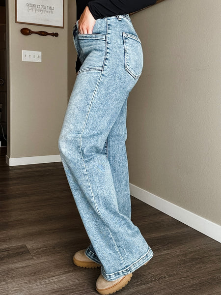 Frankie Slouchy Patch Pocket Jeans