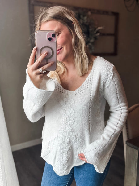 Fia Lace Trim Sweater