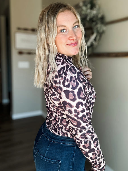 PREORDER Bandera Leopard Mesh Top