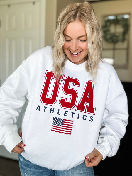 USA Athletics Embroidered Sweatshirt