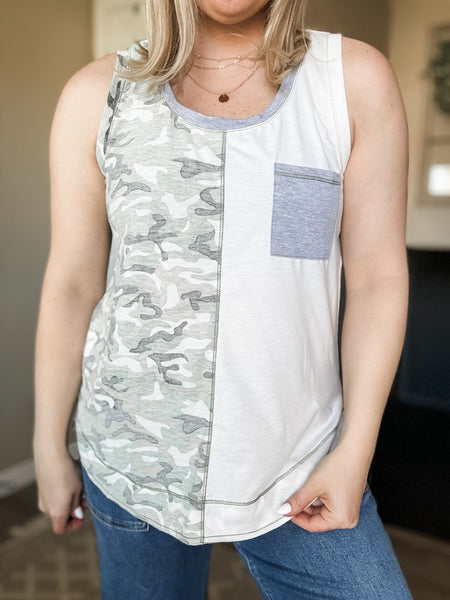 Cadet Camo Contrast Tank