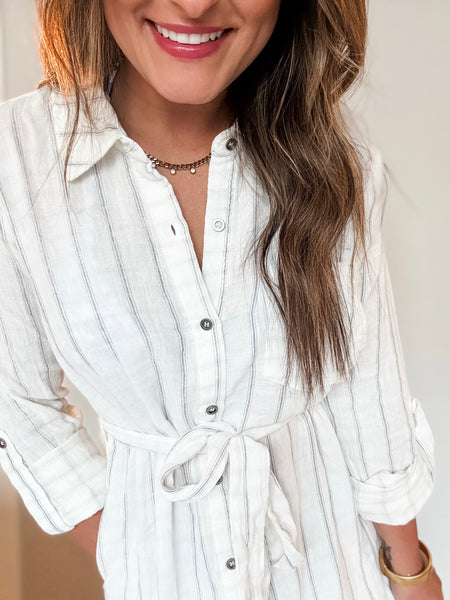 Drue Gauze Shirt Dress