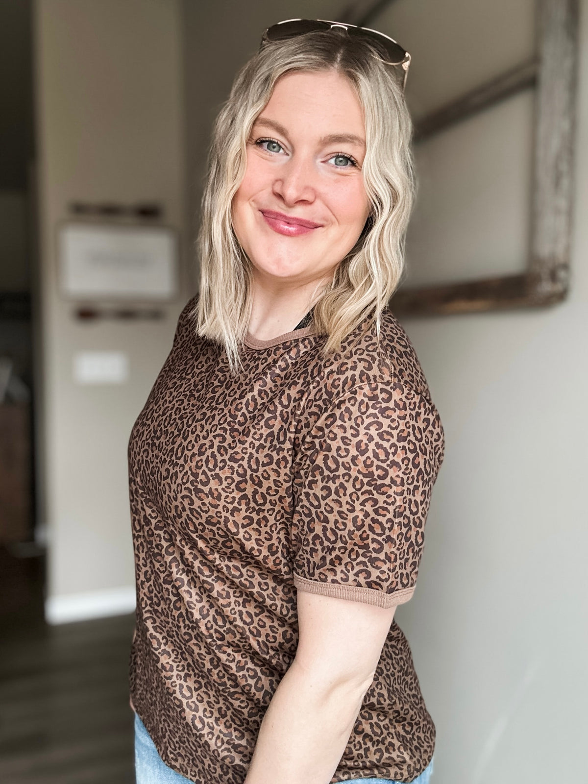 Wild Side Leopard Tee - SIZE MEDIUM