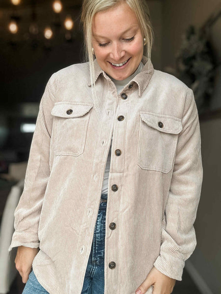 Ainsley Corduroy Shacket