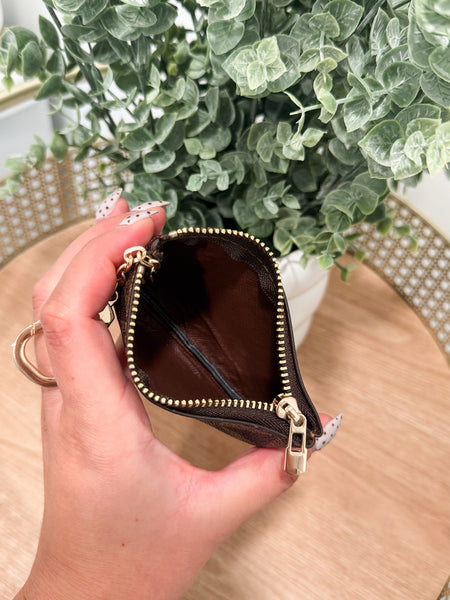Kiva Keychain Wallet - Brown