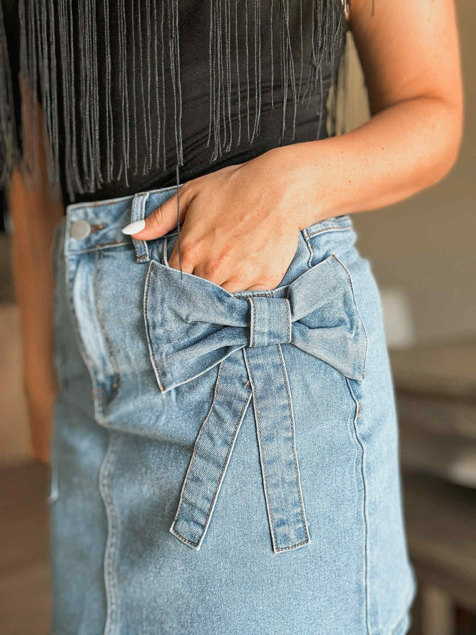 Charli Denim Mini Skirt