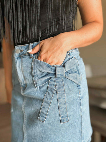Charli Denim Mini Skirt
