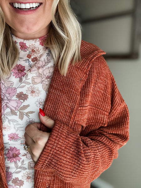 Sylvie Floral Mesh Top