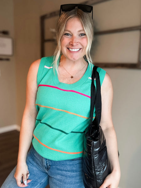 PREORDER Sorrento Stripe Sweater Tank