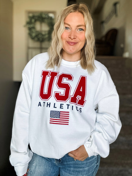 USA Athletics Embroidered Sweatshirt